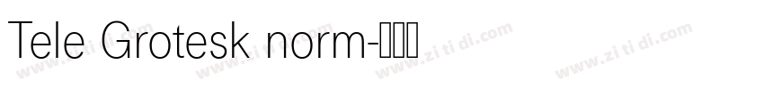 Tele Grotesk norm字体转换